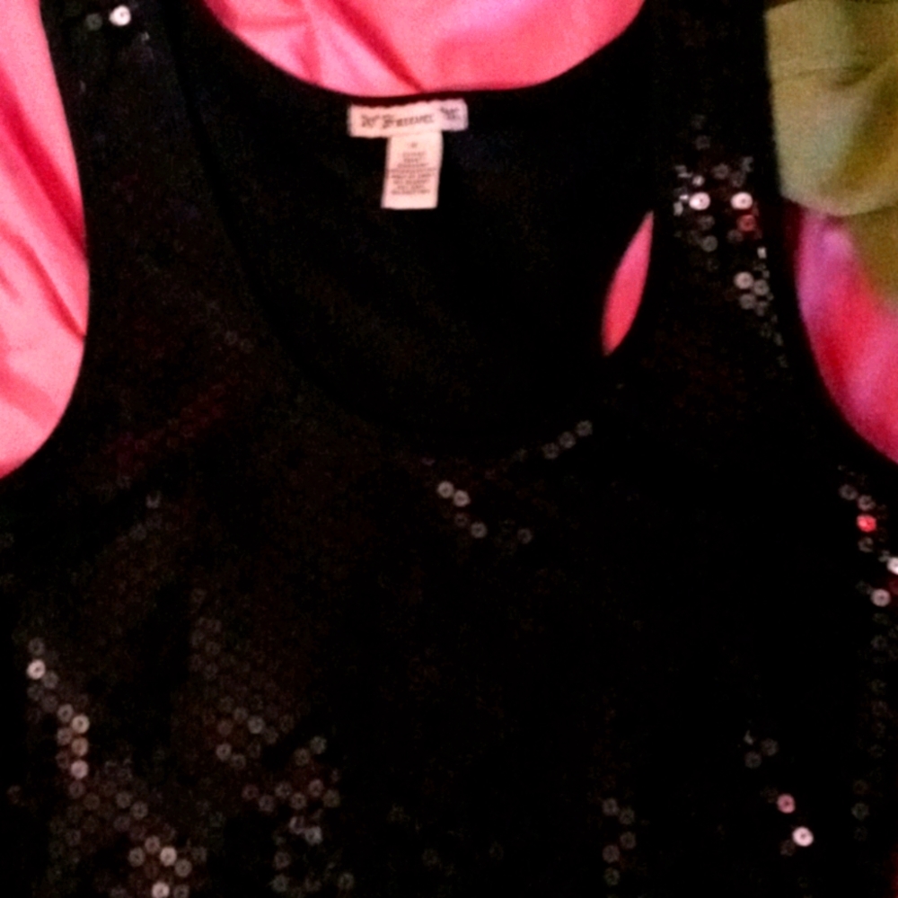 Little black shiny dress